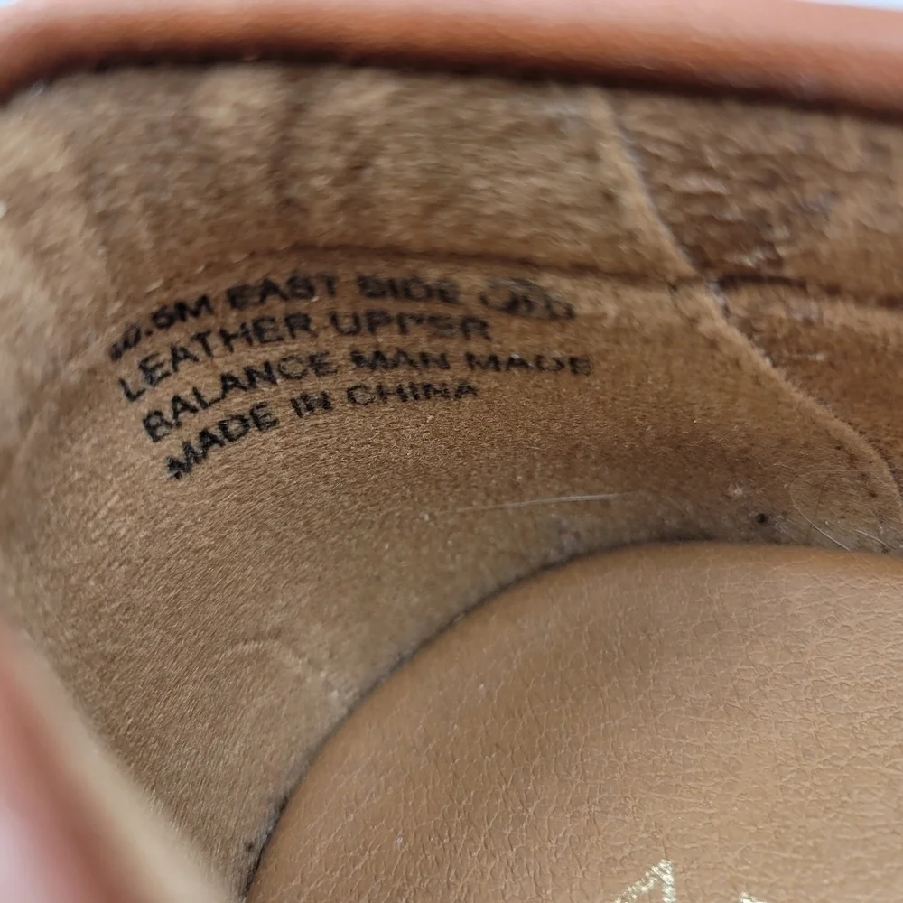 Aerosoles Brown Leather East Side Slip-On Loafers Sz 10.5